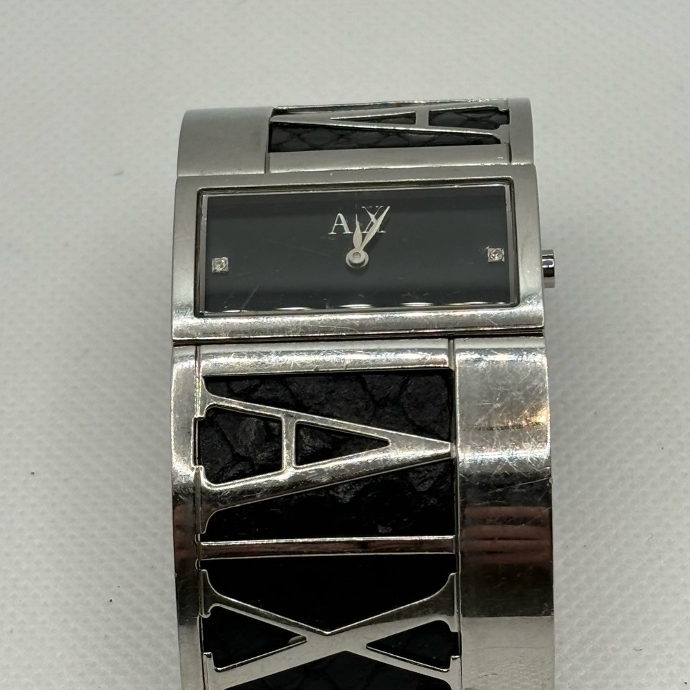 Armani Exchange Wide Bracelet Rectangular Watch - image 8